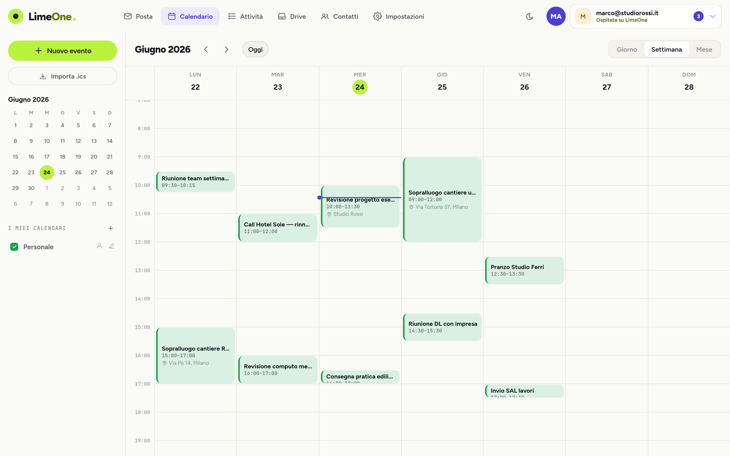 LimeOne &mdash; Calendario